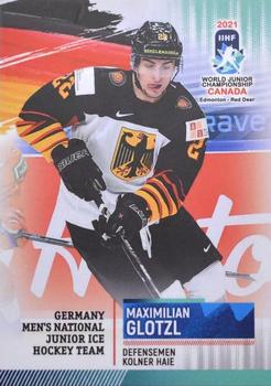 2021 BY Cards IIHF World Junior Championship #GERU202021-07 Maximilian Glotzl Front