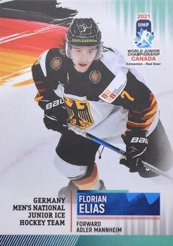 2021 BY Cards IIHF World Junior Championship #GERU202021-10 Florian Elias Front