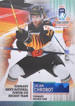2021 BY Cards IIHF World Junior Championship #GERU202021-15 Julian Chrobot Front