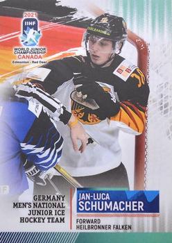 2021 BY Cards IIHF World Junior Championship #GERU202021-17 Jan-Luca Schumacher Front