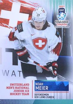 2021 BY Cards IIHF World Junior Championship #SUIU202021-10 Noah Meier Front