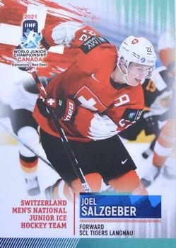 2021 BY Cards IIHF World Junior Championship #SUIU202021-22 Joel Salzgeber Front