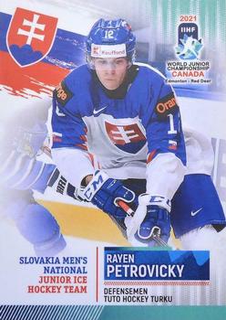 2021 BY Cards IIHF World Junior Championship #SVKU202021-06 Rayen Petrovicky Front