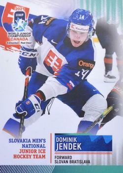 2021 BY Cards IIHF World Junior Championship #SVKU202021-17 Dominik Jendek Front