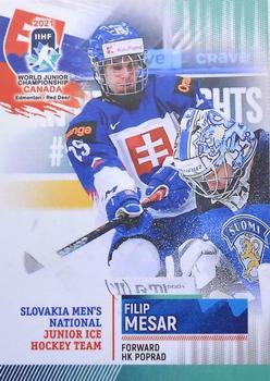 2021 BY Cards IIHF World Junior Championship #SVKU202021-18 Filip Mesar Front