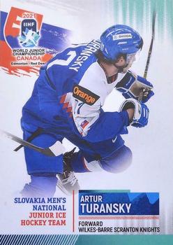 2021 BY Cards IIHF World Junior Championship #SVKU202021-19 Artur Turansky Front
