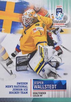 2021 BY Cards IIHF World Junior Championship #SWEU202021-01 Jesper Wallstedt Front
