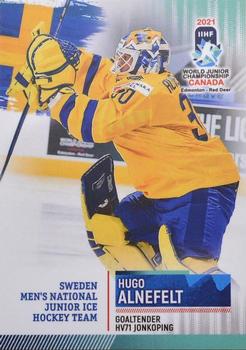 2021 BY Cards IIHF World Junior Championship #SWEU202021-02 Hugo Alnefelt Front