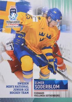 2021 BY Cards IIHF World Junior Championship #SWEU202021-20 Elmer Soderblom Front