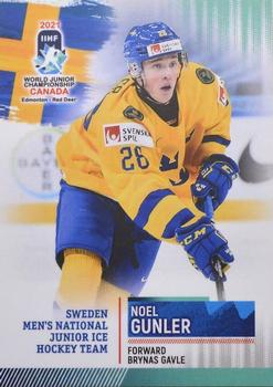 2021 BY Cards IIHF World Junior Championship #SWEU202021-22 Noel Gunler Front