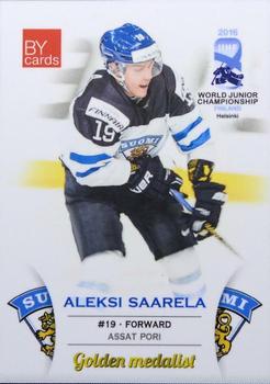 2016 BY Cards IIHF World Junior Championship #FIN/U20-14 Aleksi Saarela Front