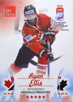2016 BY Cards IIHF World Championship (Unlicensed) #CAN-004 Ryan Ellis Front