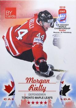 2016 BY Cards IIHF World Championship (Unlicensed) #CAN-010 Morgan Rielly Front