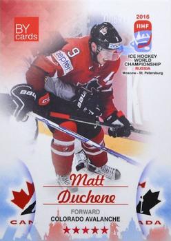 2016 BY Cards IIHF World Championship (Unlicensed) #CAN-012 Matt Duchene Front