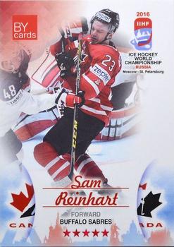 2016 BY Cards IIHF World Championship (Unlicensed) #CAN-016 Sam Reinhart Front