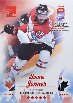 2016 BY Cards IIHF World Championship (Unlicensed) #CAN-018 Boone Jenner Front