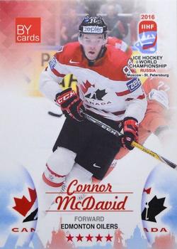 2016 BY Cards IIHF World Championship (Unlicensed) #CAN-023 Connor McDavid Front