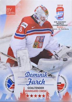 2016 BY Cards IIHF World Championship (Unlicensed) #CZE-003 Dominik Furch Front