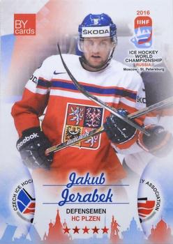 2016 BY Cards IIHF World Championship (Unlicensed) #CZE-004 Jakub Jerabek Front