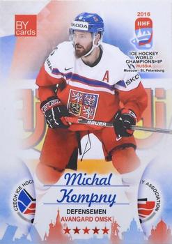 2016 BY Cards IIHF World Championship (Unlicensed) #CZE-005 Michal Kempny Front