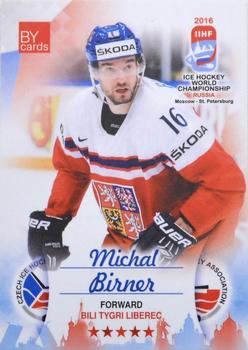 2016 BY Cards IIHF World Championship (Unlicensed) #CZE-014 Michal Birner Front