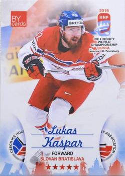 2016 BY Cards IIHF World Championship (Unlicensed) #CZE-015 Lukas Kaspar Front
