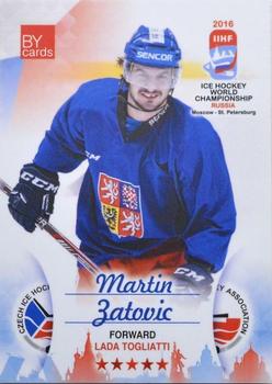 2016 BY Cards IIHF World Championship (Unlicensed) #CZE-016 Martin Zatovic Front