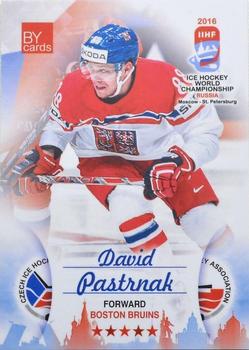 2016 BY Cards IIHF World Championship (Unlicensed) #CZE-022 David Pastrnak Front