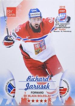 2016 BY Cards IIHF World Championship (Unlicensed) #CZE-024 Richard Jarusek Front