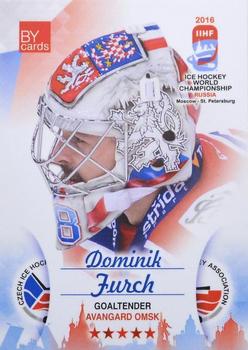 2016 BY Cards IIHF World Championship (Unlicensed) #CZE-027 Dominik Furch Front