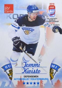 2016 BY Cards IIHF World Championship (Unlicensed) #FIN-004 Tommi Kivisto Front