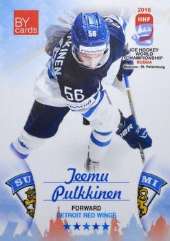 2016 BY Cards IIHF World Championship (Unlicensed) #FIN-020 Teemu Pulkkinen Front