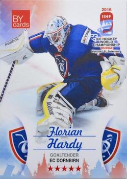 2016 BY Cards IIHF World Championship (Unlicensed) #FRA-003 Florian Hardy Front