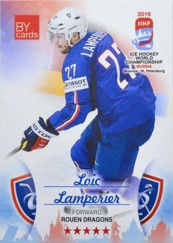 2016 BY Cards IIHF World Championship (Unlicensed) #FRA-017 Loic Lamperier Front