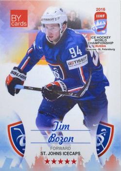 2016 BY Cards IIHF World Championship (Unlicensed) #FRA-025 Tim Bozon Front