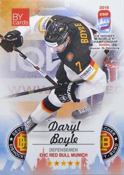 2016 BY Cards IIHF World Championship (Unlicensed) #GER-005 Daryl Boyle Front