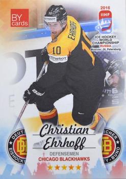 2016 BY Cards IIHF World Championship (Unlicensed) #GER-006 Christian Ehrhoff Front
