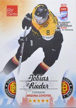 2016 BY Cards IIHF World Championship (Unlicensed) #GER-011 Tobias Rieder Front