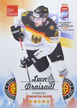 2016 BY Cards IIHF World Championship (Unlicensed) #GER-015 Leon Draisaitl Front