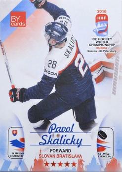 2016 BY Cards IIHF World Championship (Unlicensed) #SVK-017 Pavol Skalicky Front