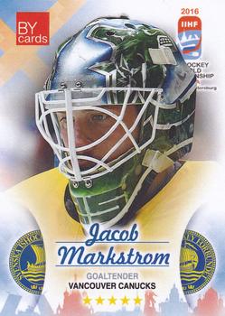 2016 BY Cards IIHF World Championship (Unlicensed) #SWE-027 Jacob Markstrom Front