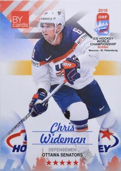 2016 BY Cards IIHF World Championship (Unlicensed) #USA-005 Chris Wideman Front