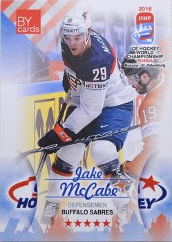 2016 BY Cards IIHF World Championship (Unlicensed) #USA-008 Jake McCabe Front
