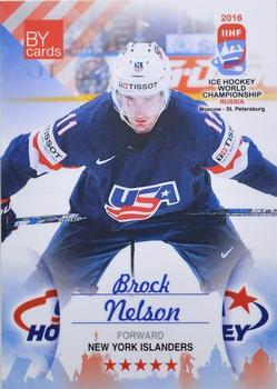 2016 BY Cards IIHF World Championship (Unlicensed) #USA-013 Brock Nelson Front