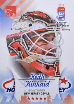 2016 BY Cards IIHF World Championship (Unlicensed) #USA-026 Keith Kinkaid Front