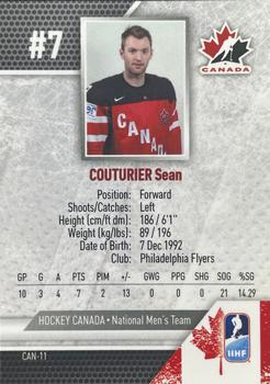 2015 BY Cards IIHF World Championship (Unlicensed) #CAN-11 Sean Couturier Back