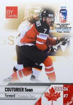 2015 BY Cards IIHF World Championship (Unlicensed) #CAN-11 Sean Couturier Front