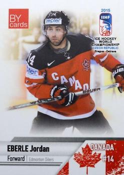 2015 BY Cards IIHF World Championship (Unlicensed) #CAN-14 Jordan Eberle Front