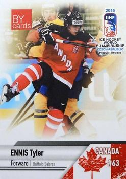 2015 BY Cards IIHF World Championship (Unlicensed) #CAN-18 Tyler Ennis Front