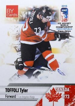 2015 BY Cards IIHF World Championship (Unlicensed) #CAN-19 Tyler Toffoli Front